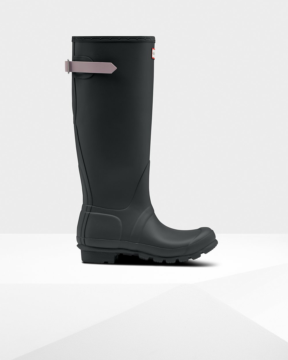 Hunter Original Back Adjustable Tall Rain Boots - Sale Womens Deep Green/Purple - PZUADC931